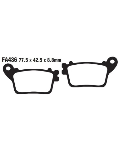 pastillas traseras ebc fa436hh honda cbr y varios modelos