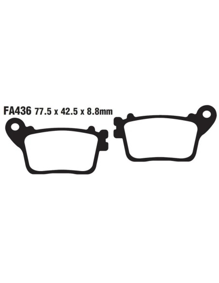 pastillas traseras ebc fa436hh honda cbr y varios modelos