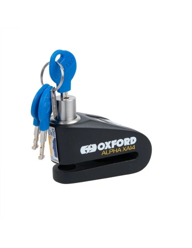 candado de disco con alarma oxford alpha xa14 negro negro lk218