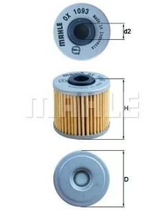 filtro de aceite mahle ox1093 maxima proteccion para tu moto