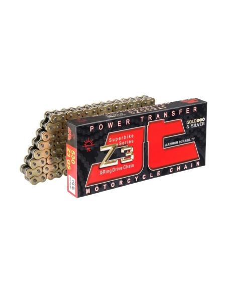 cadena de moto jt sprockets 530z3 x ring 112 eslabones 530z3112rljts