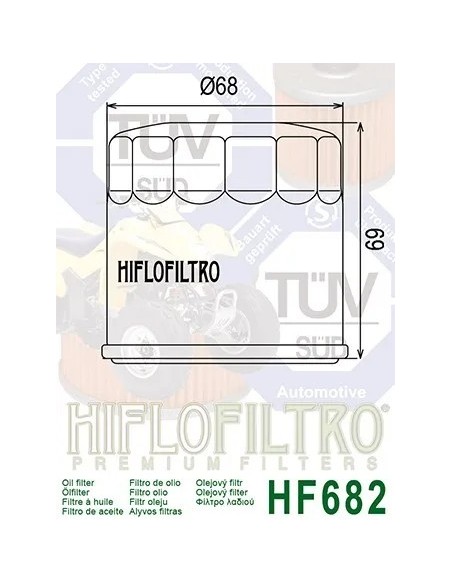 filtro de aceite benelli trk 702 cf moto hf682