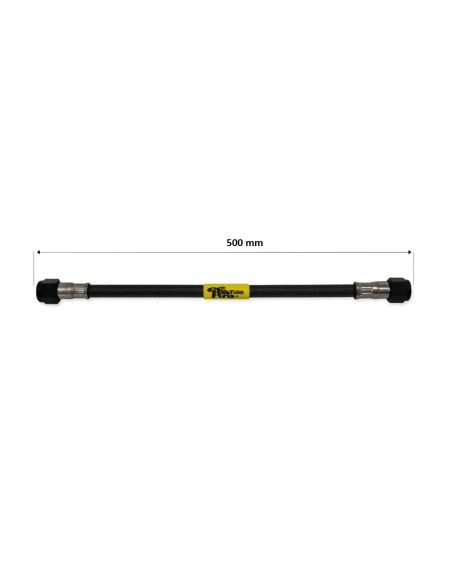 tubo latiguillo carbono 500 mm negro fren tubo a09c0500 linea de freno moto carbotech