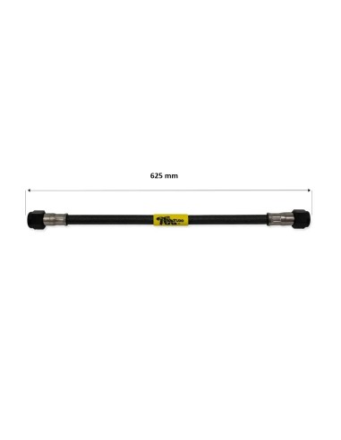 tubo latiguillo carbono 625 mm negro fren tubo a09c0625 linea de freno moto carbotech