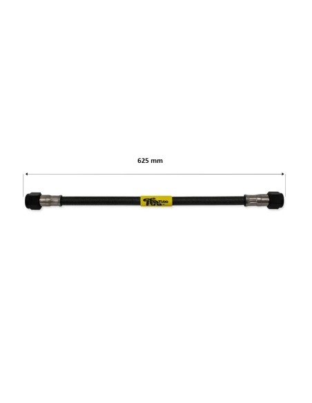 tubo latiguillo carbono 625 mm negro fren tubo a09c0625 linea de freno moto carbotech