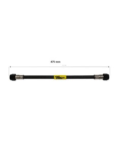 tubo latiguillo carbono 475 mm negro fren tubo a09c0475 linea de freno moto carbotech