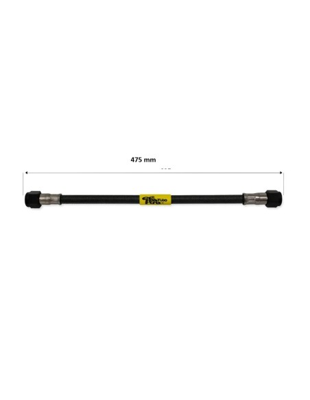 tubo latiguillo carbono 475 mm negro fren tubo a09c0475 linea de freno moto carbotech