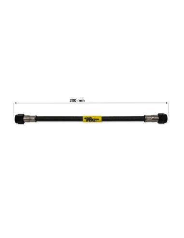 tubo latiguillo carbono 200 mm negro fren tubo a09c0200 linea de freno moto carbotech