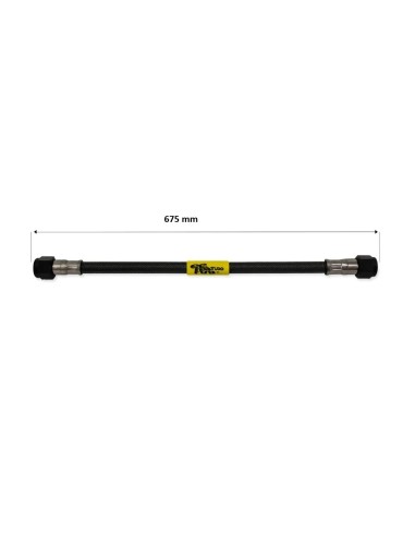 tubo latiguillo carbono 675 mm negro fren tubo a09c0675 linea de freno moto carbotech