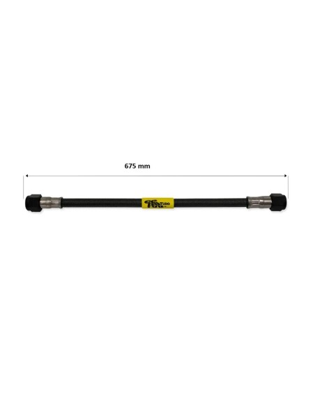 tubo latiguillo carbono 675 mm negro fren tubo a09c0675 linea de freno moto carbotech