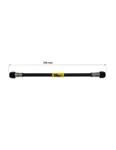 tubo latiguillo carbono 250 mm negro fren tubo a09c0250 linea de freno moto carbotech