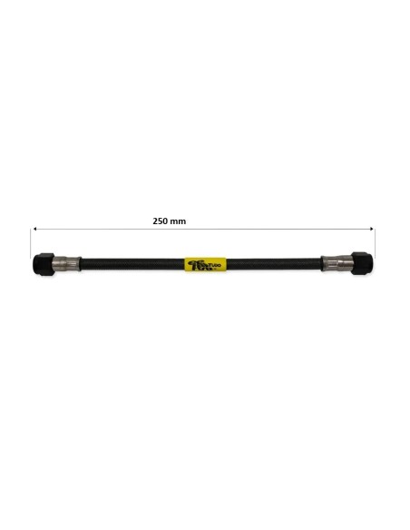 tubo latiguillo carbono 250 mm negro fren tubo a09c0250 linea de freno moto carbotech