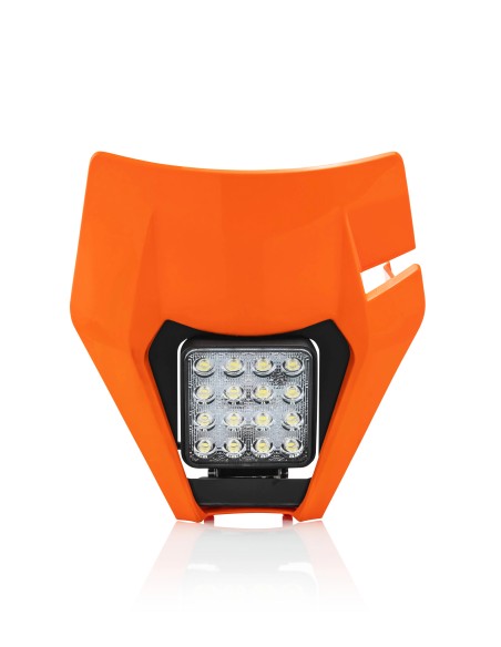 mascara de faro led vsl 48w 16 led para ktm husqvarna 2017 2019 offroad
