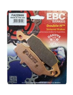 pastillas de freno sintetizada ebc fa229hh delantero derecho
