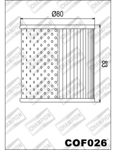 filtro de aceite champion para moto cof026 2