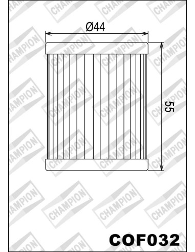 filtro de aceite champion para moto cof032