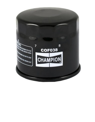 filtro de aceite champion para moto cof038