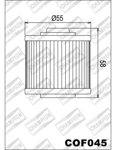 filtro de aceite champion para moto cof045