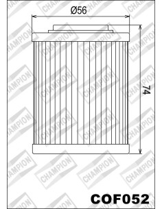 filtro de aceite champion para moto cof052 2