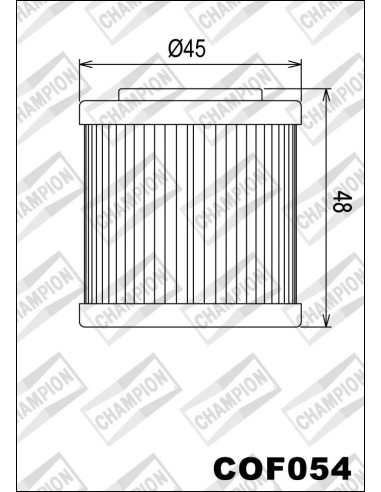 filtro de aceite champion para moto cof054