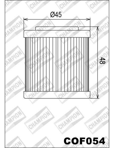 filtro de aceite champion para moto cof054