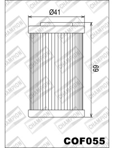 filtro de aceite champion para moto cof055 2