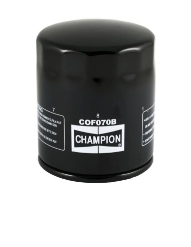 filtro de aceite champion para moto cof070b