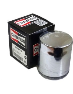 filtro de aceite champion para moto acabado cromado cof071c