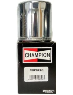 filtro de aceite champion para moto acabado cromado cof074c
