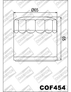 filtro de aceite champion para moto cof454 2