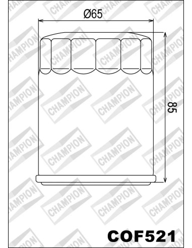 filtro de aceite champion para moto cof521