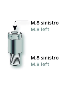 Adaptador Espejo M8 Rosca Izda A M8 Rosca Derech - FAR900N