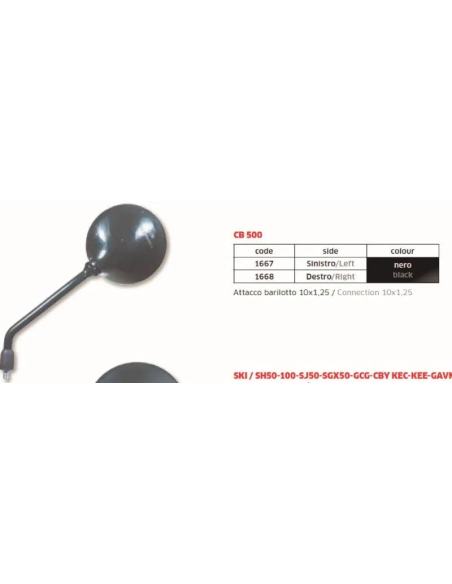 Espejo Cb 500 Izq - FAR1667