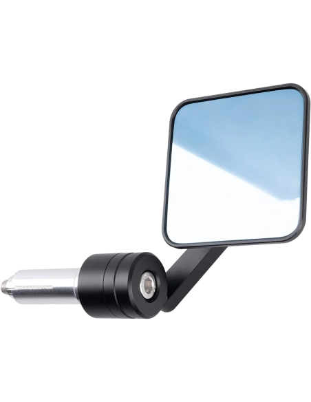 Espejo retrovisor bar end Oxford Square 360 OX509 negro para manillar 22 mm moto