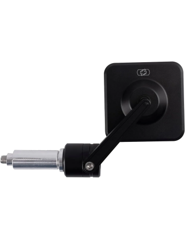 Espejo retrovisor bar end Oxford Square 360 OX509 negro para manillar 22 mm moto