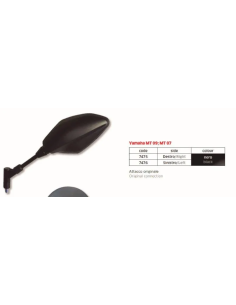 Espejo Yamaha Mt07 - Mt09 Derecho Negro - FAR7475