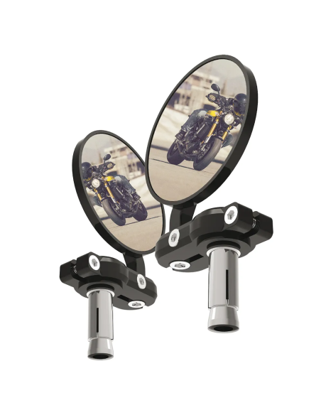 Par de espejos para moto Oxford color negro OX577