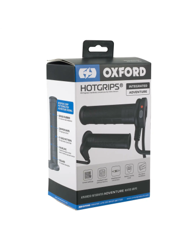 Puños calefactables moto Oxford HotGrips Advanced Integrated Touring EL398 22 mm