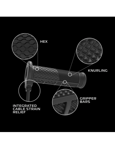 Puños calefactables moto Oxford HotGrips Pro 2.0 Sports EL402 22 mm con controlador integr