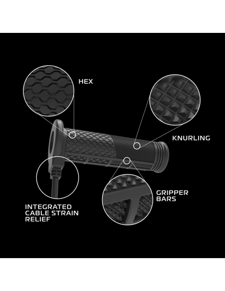 Puños calefactables moto Oxford HotGrips Pro 2.0 Sports EL402 22 mm con controlador integr