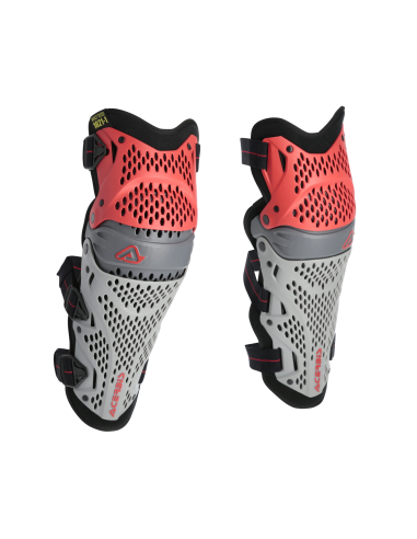 Rodillera Acerbis IMPACT PRO color gris y rojo 0027097.090
