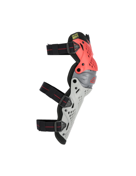 Rodillera Acerbis IMPACT PRO color gris y rojo 0027097.090