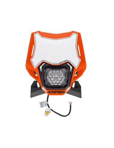 faro led acerbis vsl lumen x 0027411 209 universal enduro mascara delantera naranja