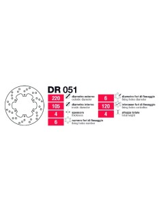 discos de freno delt tras piaggio gilera vari dr051