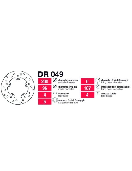 discos de freno delt piaggio varios modelos dr049