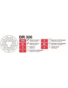 discos de frenotrasero yamaha dt xt tras dr306
