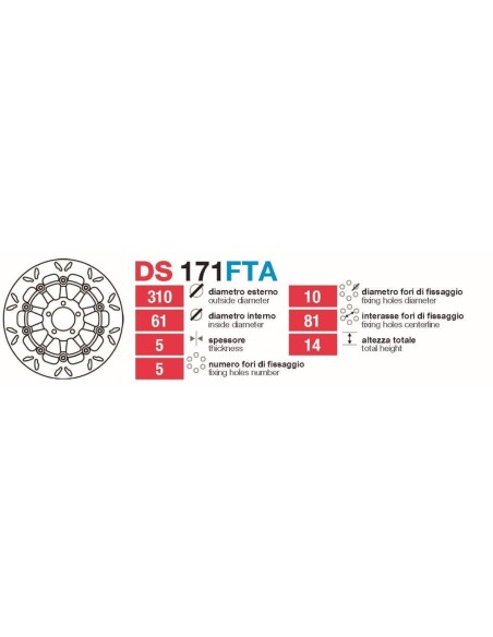 discos de freno delt kawa zx9 zxr zzr ds171fta