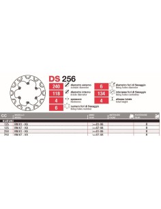 discos de freno tras suzuki rm 125 250 ds256