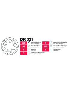 discos de freno tras aprilia atlantic leonar dr031