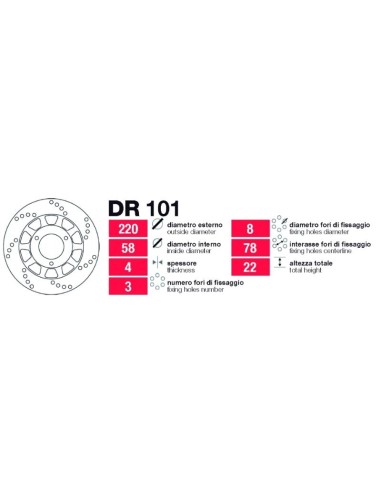 discos de freno tras honda crm nsr raidem dr101